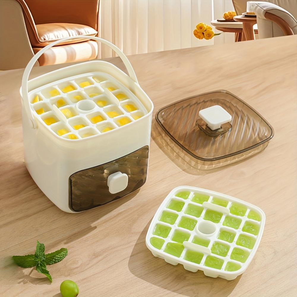 48 Ice Cube Making Machine,Double Deck- Large Capacity, Easy To Fall Off,Food Grade Safety, Suitable for Home, Office, Outdoors