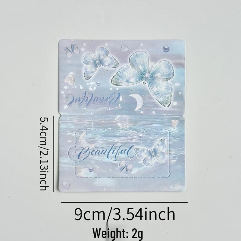 Artistic Butterfly Sticky Notes - Cartoon Message Cards for Journal Decor & Student Gifts