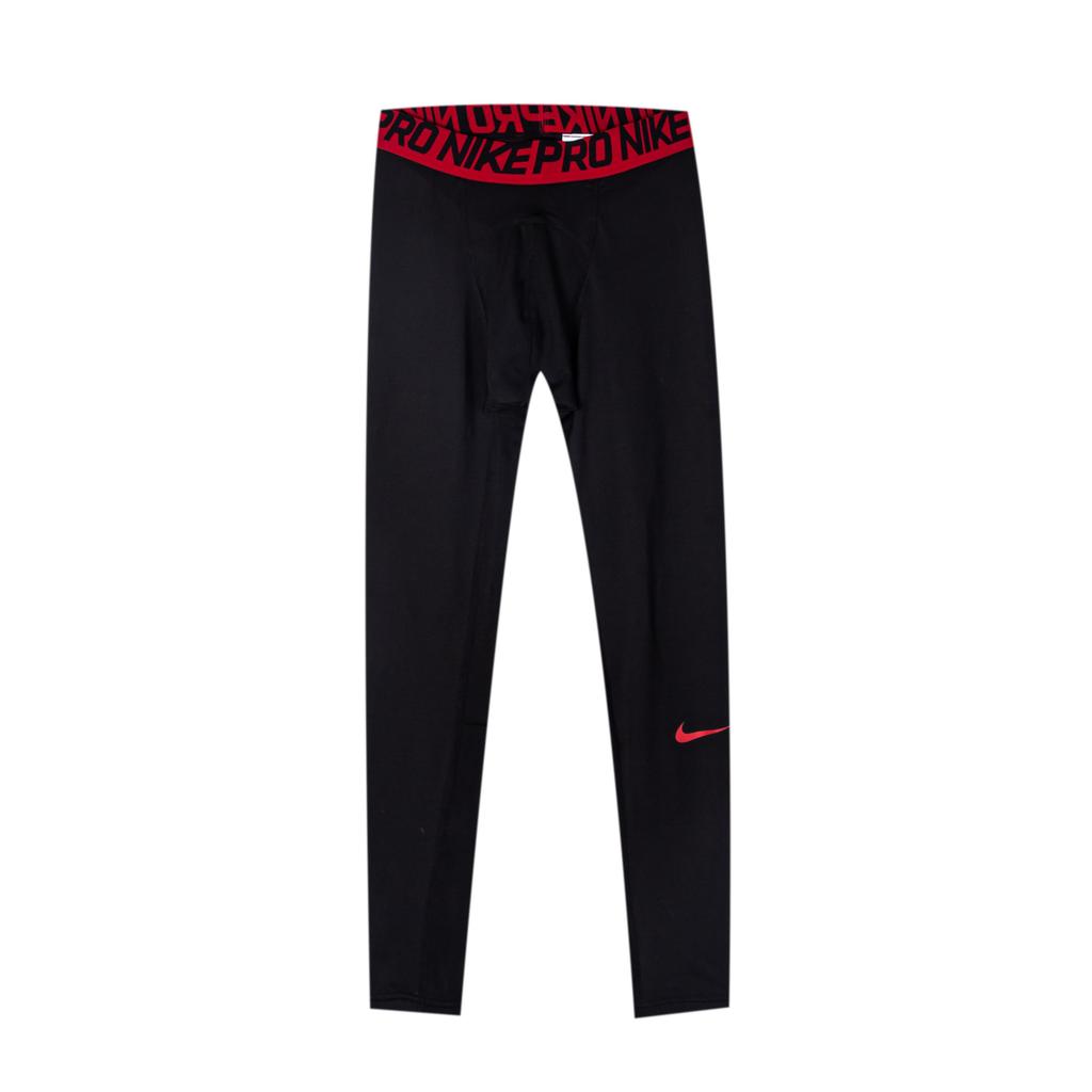 Nike Futuristic Comfortable Outdoor Elastic Logo Design Mid-Rise Knitted Sports Pants Men pants Black Red 703098-014