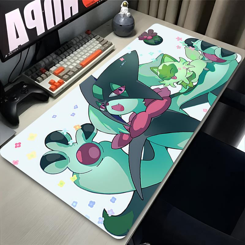 Mouse Pad Large Gamer XXL Laptop Pc Keyboard Desk Mouse Mat PPokemon Meowscarada Carpet Gaming Accessories Rubber Mousepad