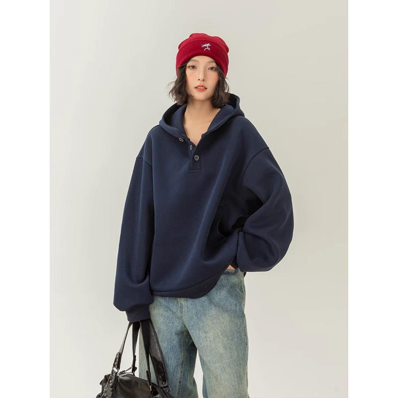 2025 Trendy Women's Hooded Sweatshirt: New Spring/Autumn, High-End, Loose, Casual Style, Unisex Design