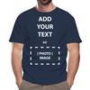 Custom T-Shirt Personalized Add Your Text Photo Image Men Women Short Sleeve Tee