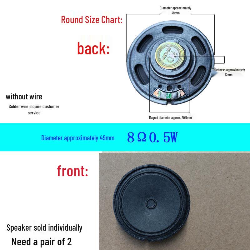 DIY Mini Loudspeaker: 2-4 Inch, 2-4 Ohm, 5W - High Volume Audiophile Modification