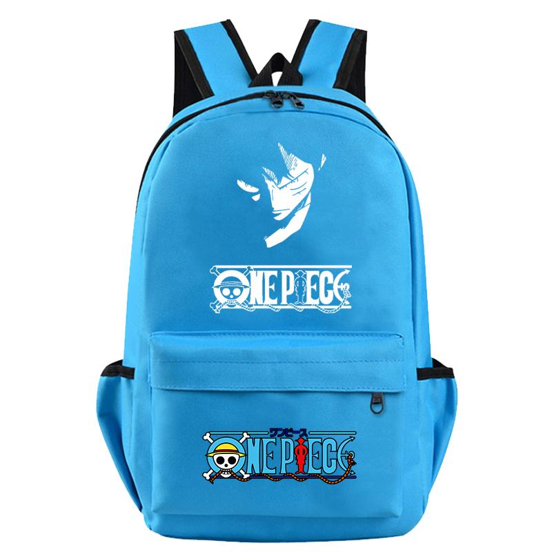 Anime One Piece Bag Large Capacity Sweet Soft Backpack for Boy Girl Children Teenager Back To School Bag Leisure Travel Bag College Canvas Bagpack