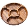 Walnut Wood Boat-Shaped Fruit & Snack Tray