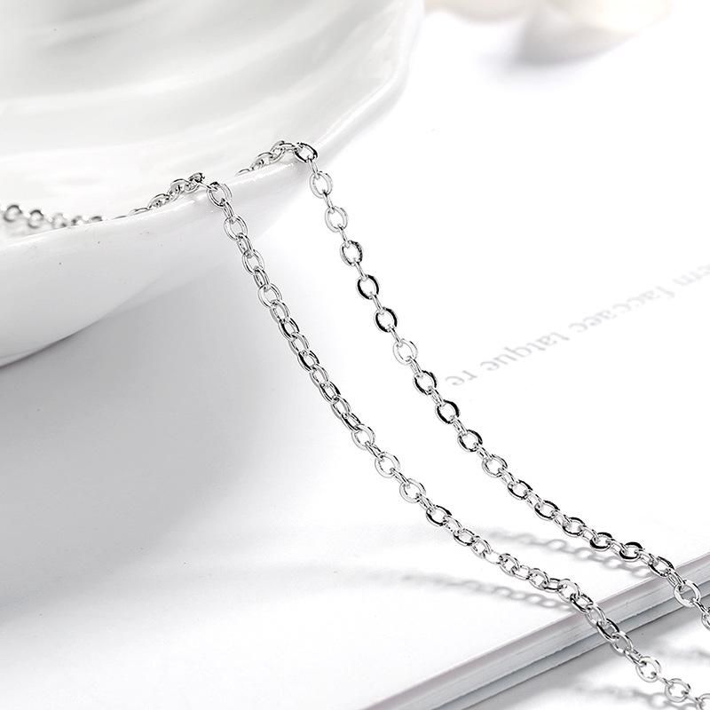 

Korean Style Moissanite Princess Cut Baguette Necklace - Women s Simple Square Pendant Jewelry