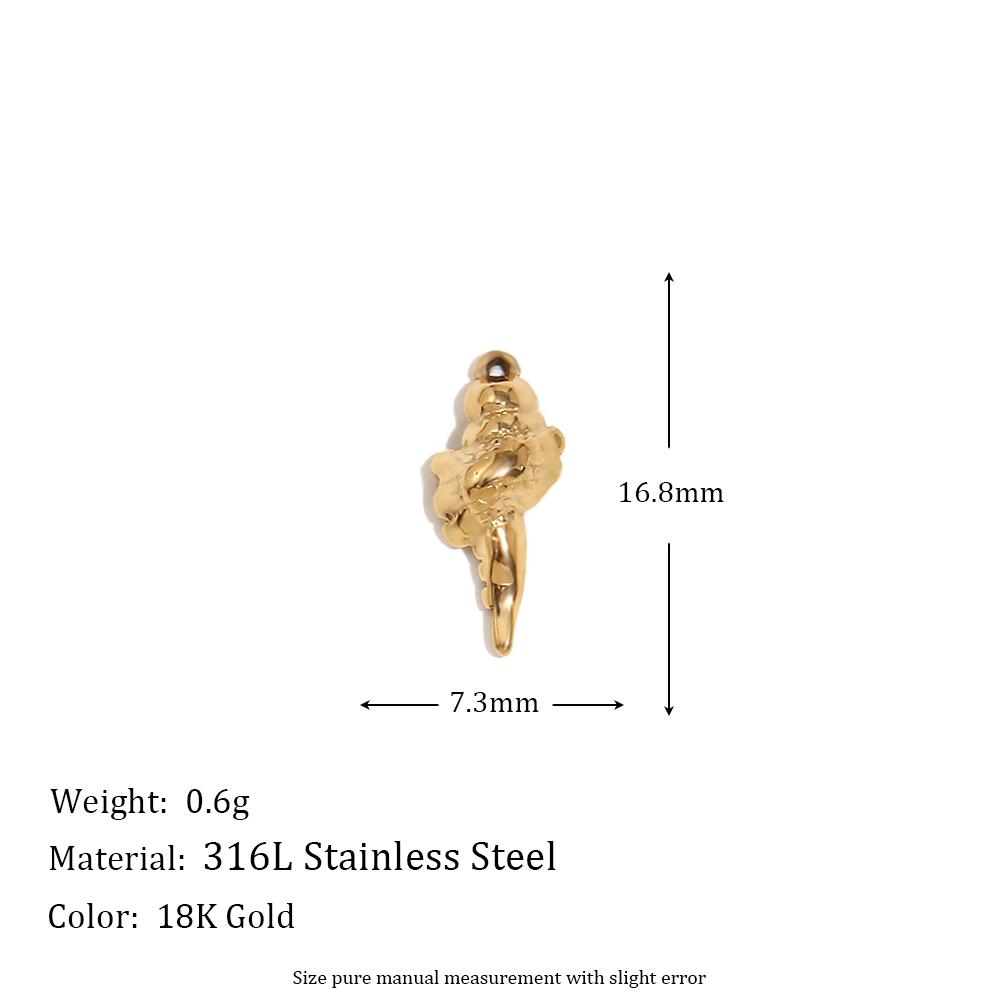 MamacitaSlay Lovely Scallop Dolphin Sparkling Coconut Tree Heart Bow Flower charms for jewelry making Stainless steel charm