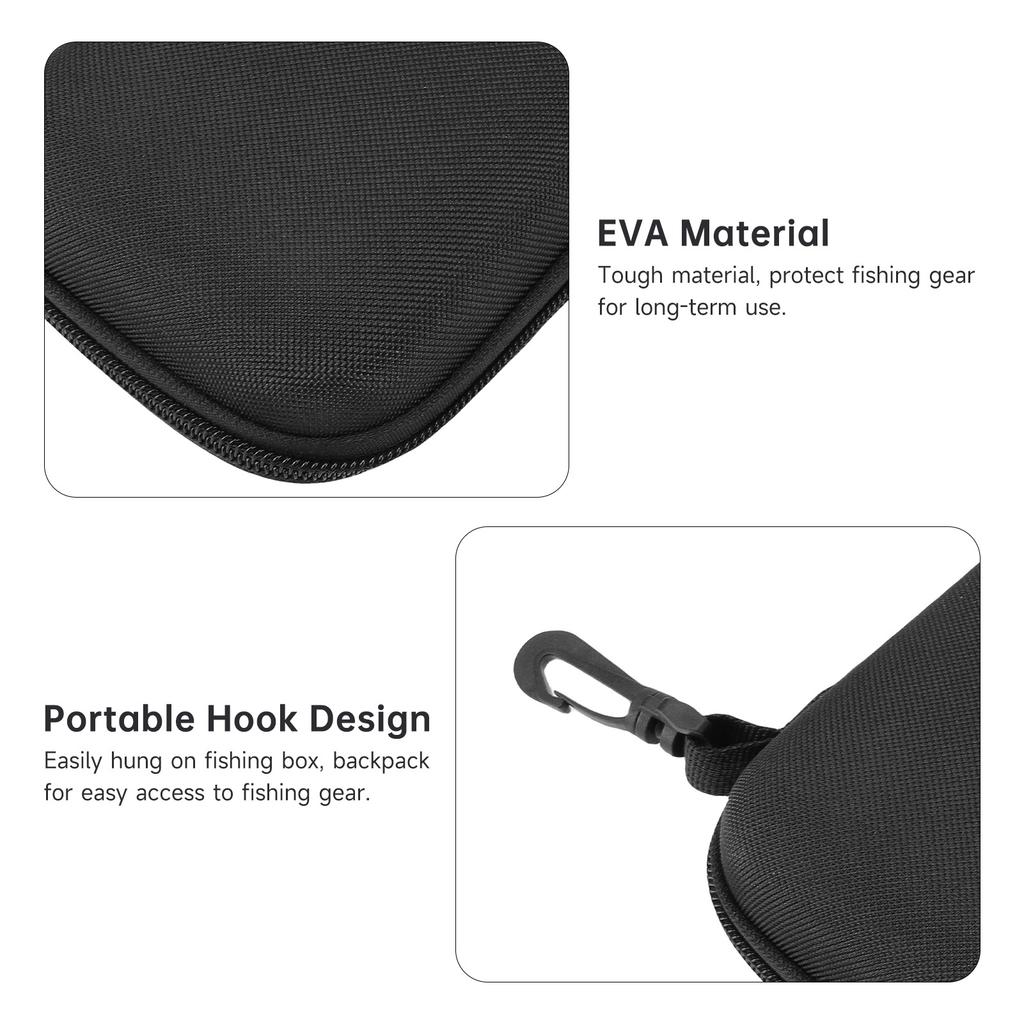 Fly Fishing Lure Box EVA Bait Tackle Storage Bag Double-Sided Design for Easy Access   Hook Holder