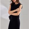 Gold Edge Double-Sided Woven Cardigan Dress Set
