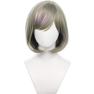 God-like Quality Tang Keke Wig Cosplay Liella Gray Love Live Superstar Short Heat-resistant Smooth Wig Stylish Small Face Effect Wig Net Included