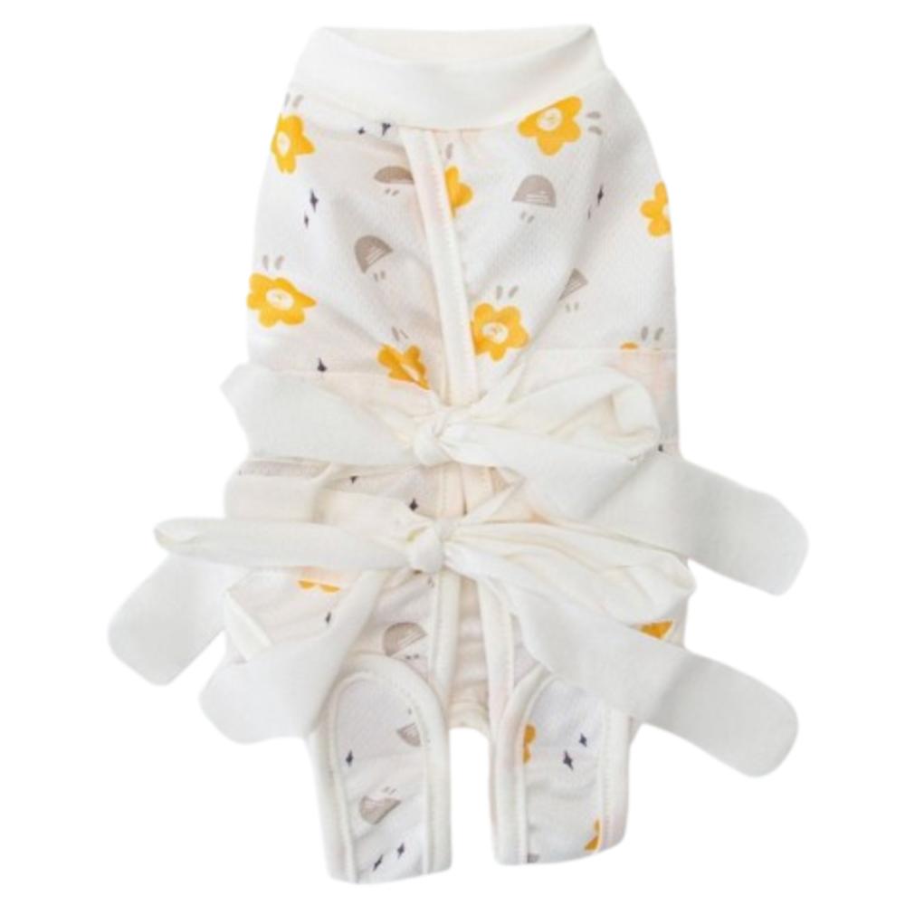 

Регулируемый костюм для кастрации котят Ленты Костюм для восстановления кошек Физиологическая одежда для стерилизации кошек Pet XL жёлтый