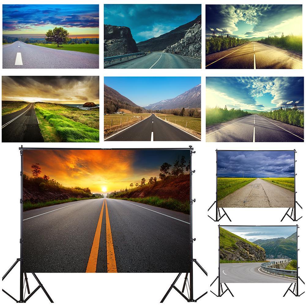 Road Scene Photography Background for Events,Indoor/Outdoor,Party Backdrop,Wall Tapestry Backdrop,,Live Streaming