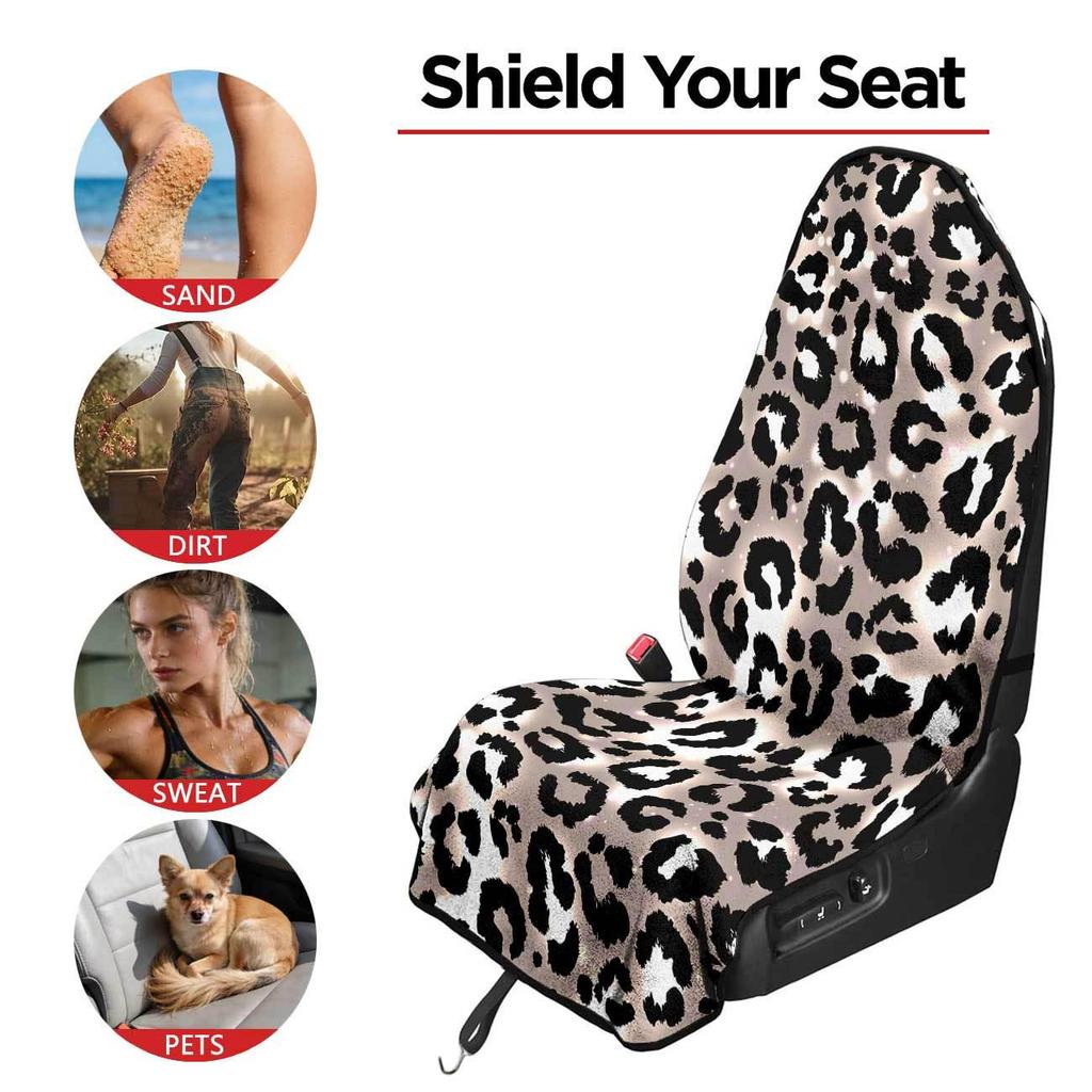 Universal Front Car Seat Towel Cover - All-Season Protector for Gym & Workout