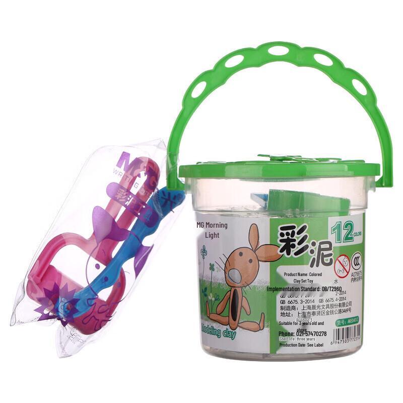 M&G 12-Color Non-Toxic Modeling Clay Set