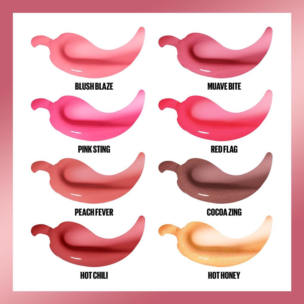 Maybelline New York Lifter Plump Lip Gloss Hot Chili 5ml With XL Wand For Instant Lip Volume Shine And Lasting Glossy Plump Effect