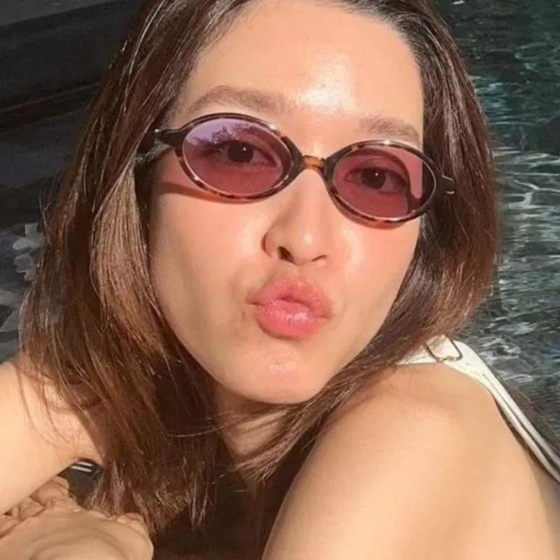 Vintage Retro Style Sunglasses Woman Oval Shape UV400 Protection Women Glasses European American Style Male Female Sun Glass