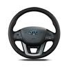 DIY Black Faux Leather Non-slip And Wear-Resistant Car Steering Wheel Cover For Kia RIO 2011 2012 2013 2014 Auto Parts