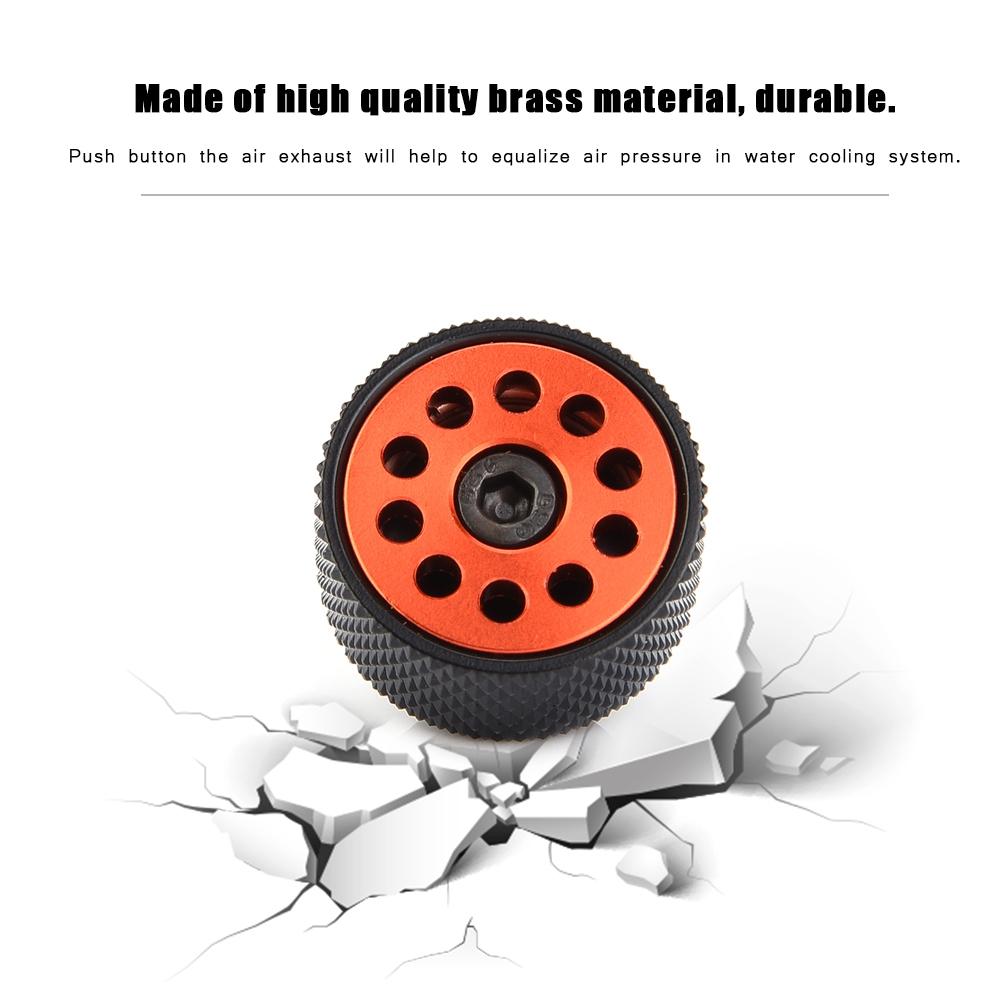 G1 4 Air Exhaust Plug Fitting For Computer Water Cooling System Computer Protection (Red)