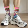 Hip-hop Kawaii Arale Basketball Socks Anime Dr Slump Polyester Long Socks for Women Men Non-slip