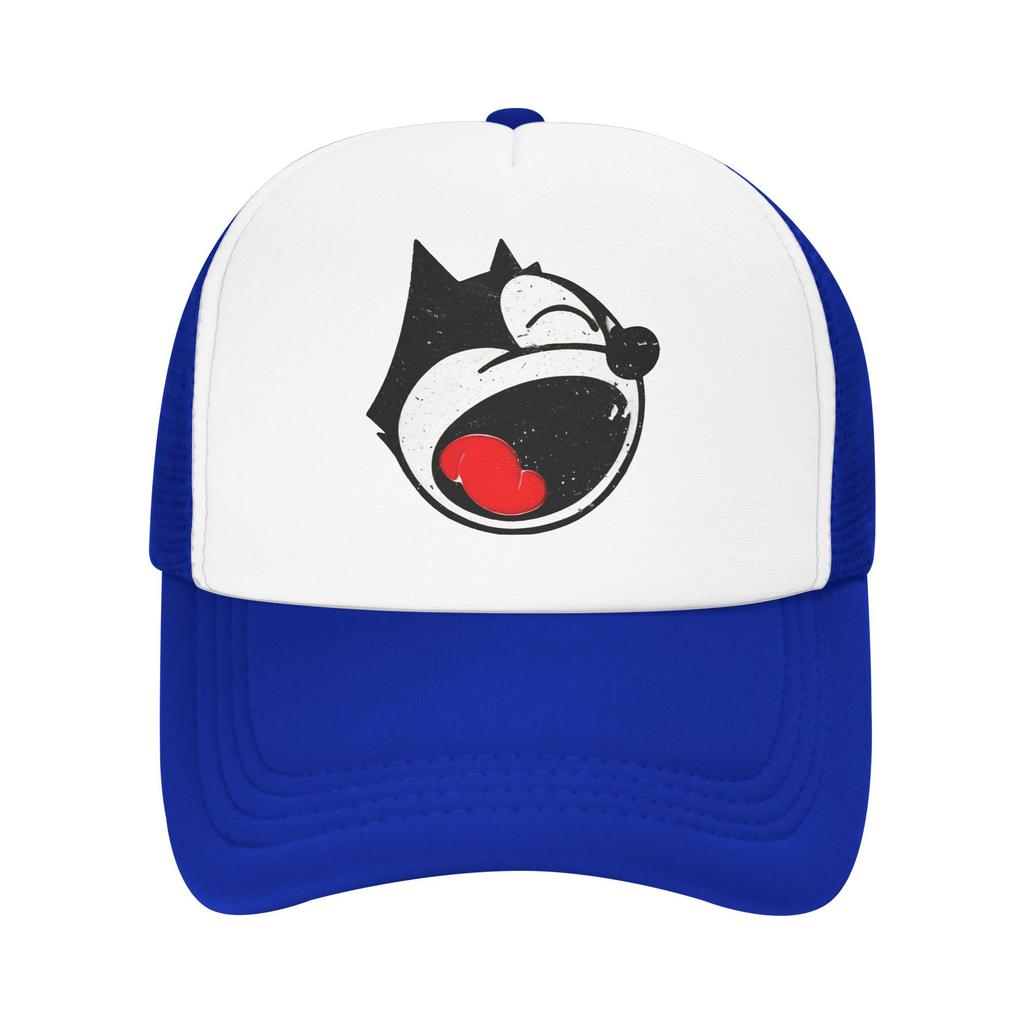 Felixed The Cat NapOn Red   Mesh Baseball Cap Adult Retro Sun Hat  Hat Adjustable Snapback Caps Sun Hats Summer Trucker Hat