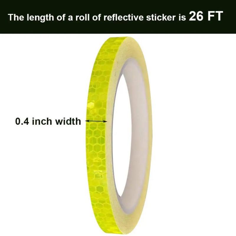 Bicycle Reflective Stickers Mountain Bike Reflective Stickers Luminous Safety Bicycle Motorcycle Wheel Body Sticker Accessories