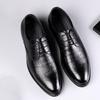 Leather shoes men's new business shoes men's trend versatile dress casual leather shoes flat shoes