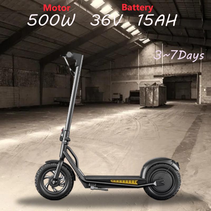 New Emoko A19 Electric Scooter Foldable 500W 36V 15Ah 12 Inch Air Tires Folding E-scooter Hydraulic Brake + E-ABS 35kmh
