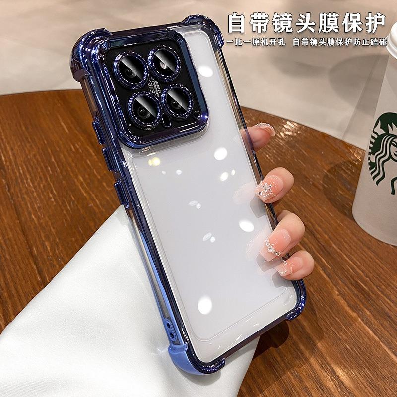 Luxury Shockproof Phone Case For Xiaomi Redmi 9C 9A 9AT 10 10C 10A 12 12C 13 13C 13x 14C Lens Film Bumper Transparent Air Cover