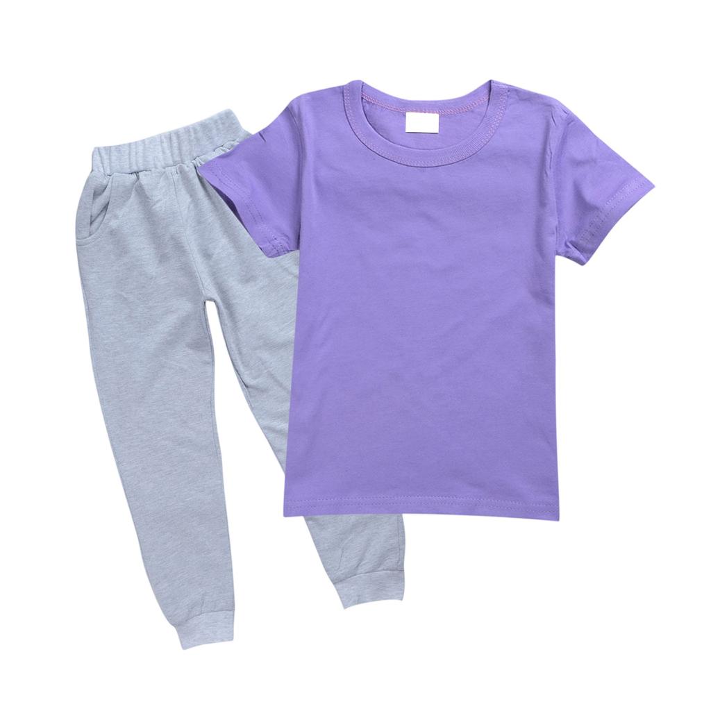 Girls' 2,Piece Set , Color Tee & Pants Outfit