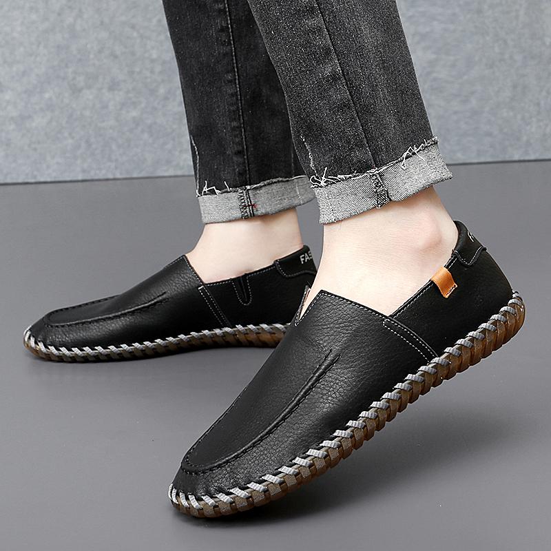 Fashion Outdoor Casual Sneakers Lightweight Breathable Mens Loafers Slip-on New Men Driving Shoes 2024 Spring Summer Men's Walking Shoes
