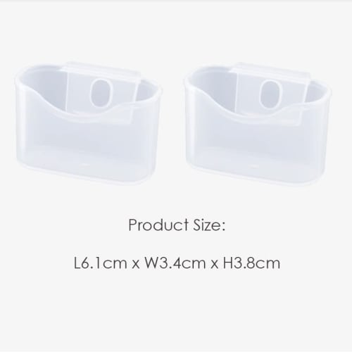 2-Piece Mini Refrigerator Pocket, Refrigerator Storage Case, Small Item Organizer, Box, Rack, Classifier, Condiment Organizer, Stationery Organizer, S