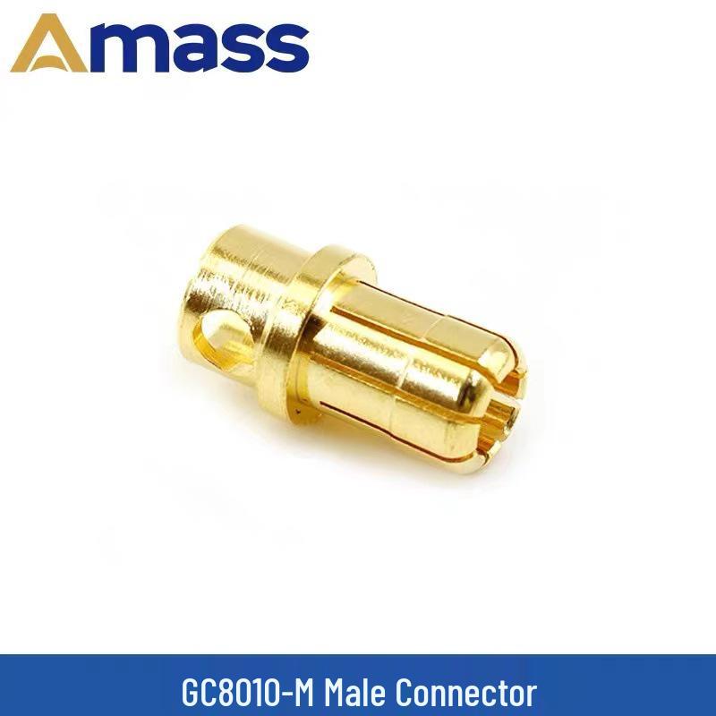 4mm Pure Copper Gold-Plated Banana Plug RC Motor Connector (Male/Female, 2mm/3.5/5.5/6/8mm)