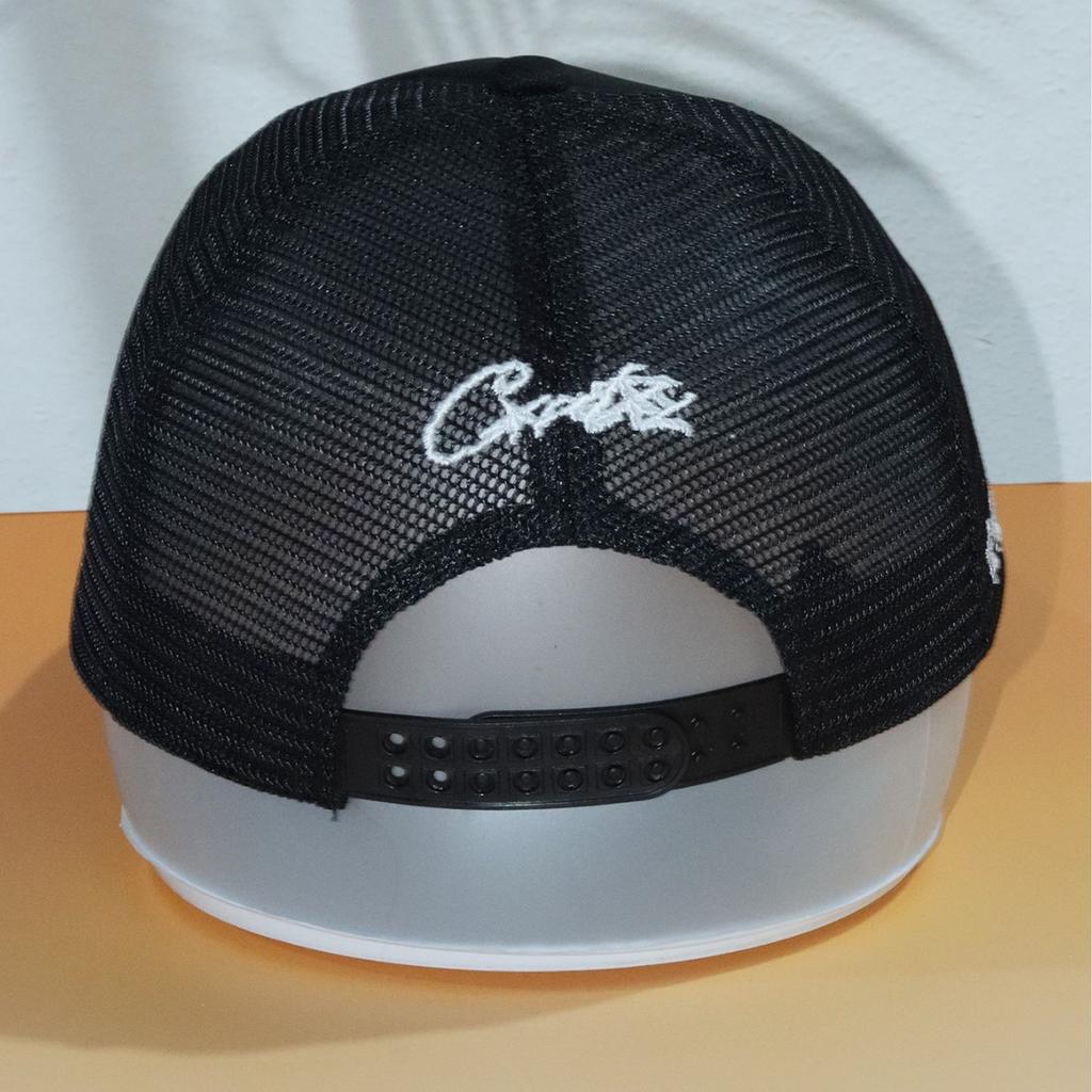 Casquette de Baseball Corteiz Crtz, Casquette de Baseball d'Été en Mesh Color-Block Cinq Étoiles, Polyvalente et Tendance