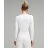 Lululemon All It Takes Ribbed Nulu Long Sleeve Shirt whIte