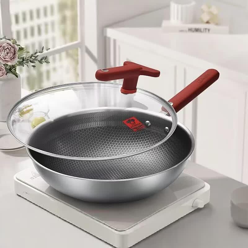 Kangbach 304 Stainless Steel Honeycomb Wok