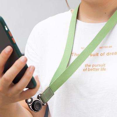"2CM Wide Detachable Mobile Phone Lanyard with Metal Ring Buckle - Strong, Durable, Anti-Lost Neck Strap"
