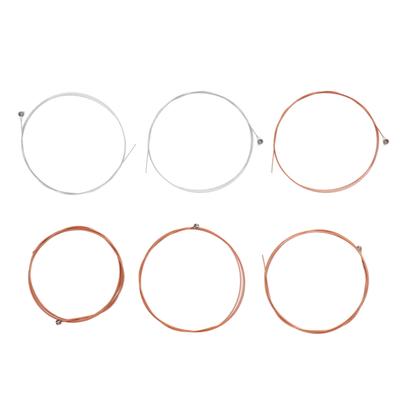 6-teiliges Akustikgitarren-Saiten-Set aus Metall, Ersatzzubehör für Anfänger, Spieler, Musiker