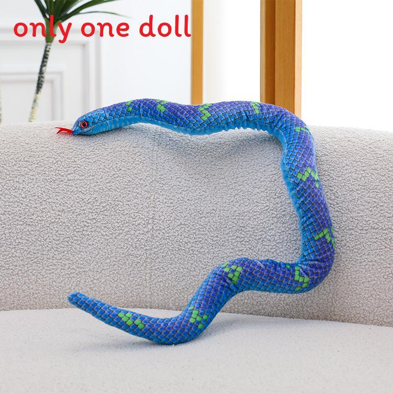 Snake Plush Toy With Realistic Design For Kids And Adults Gift Collectible
