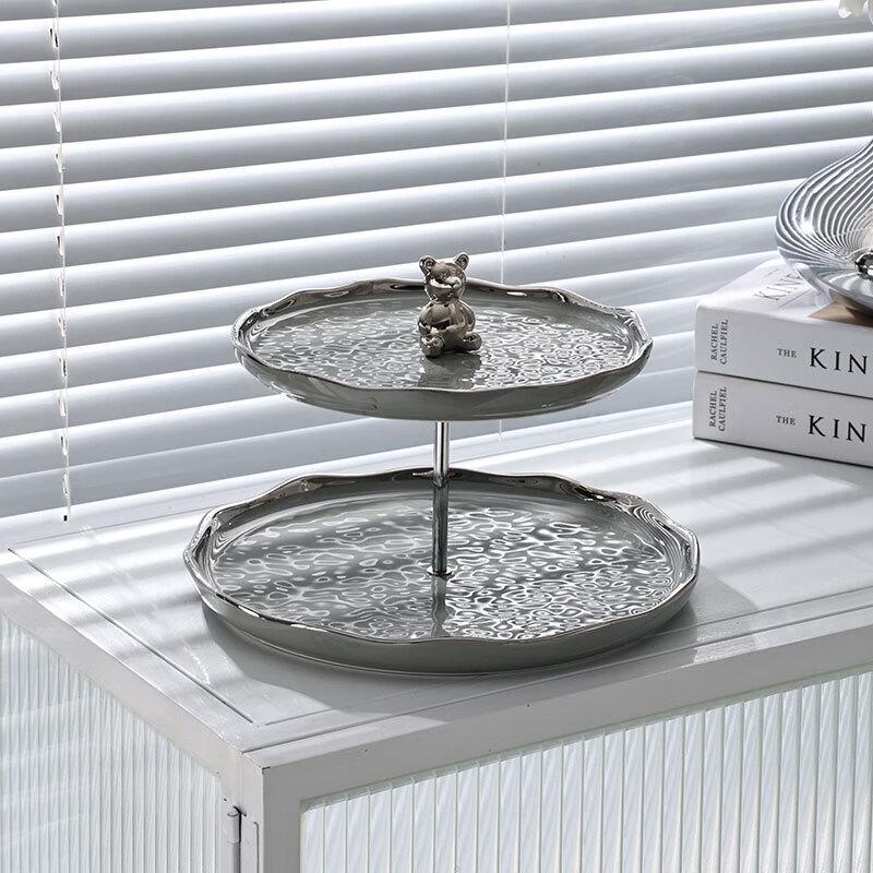 Ceramic Tiered Dessert & Cake Display Stand