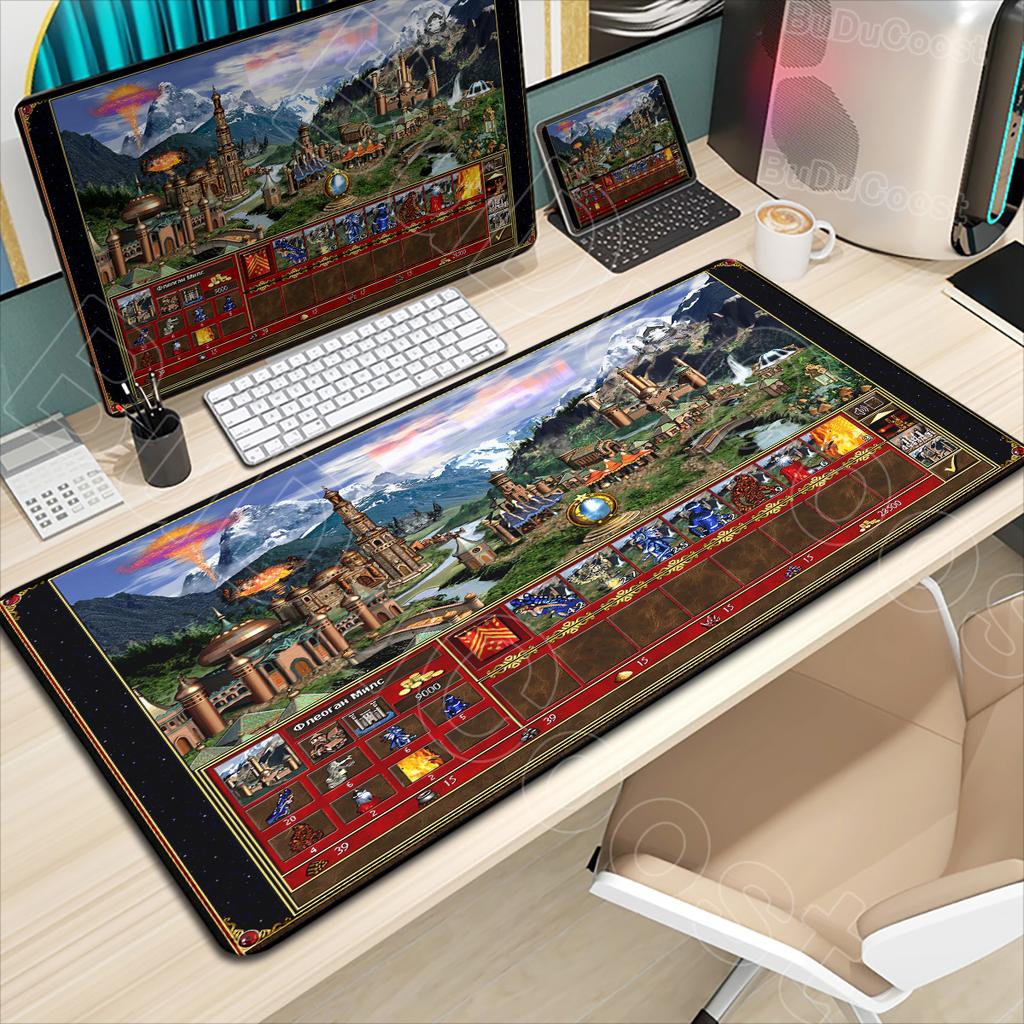 Anime Heroes of Might and Magic 3 Map Laptop Accessories Mouse Pad Gaming Laptops Keyboard Mat Desk Protector Deskmat Gamer Mats