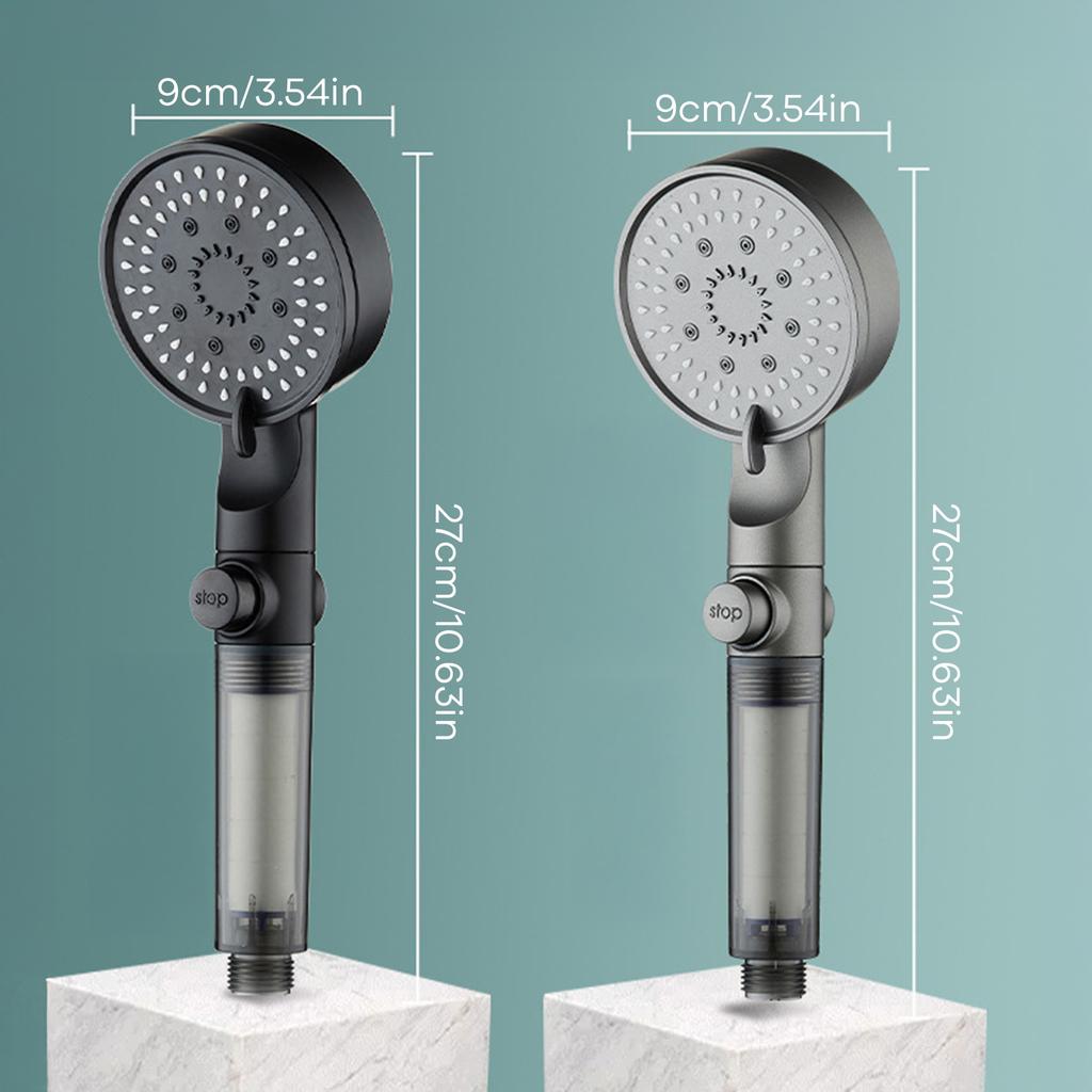 Bathroom Hand Held Shower Head Water Saving Pressure Shower Device for Cleaning Tile Corner Toilet