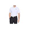 Under Armour Performance 2.0 Regular Fit Straight Leg Golf Polo Men Tops White 1342080-100