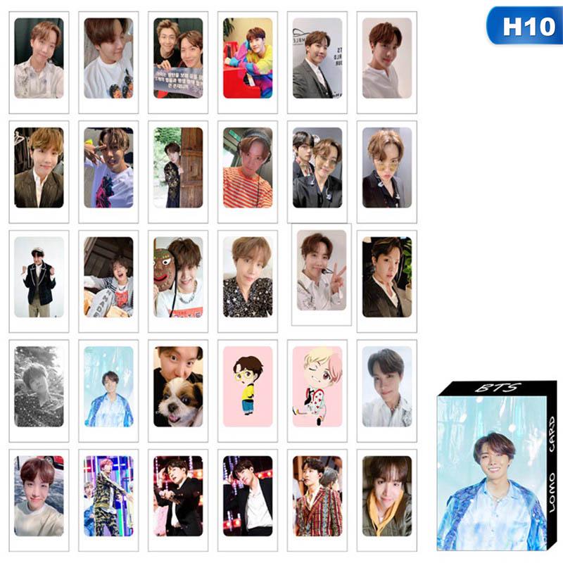 Pocztówka BTS Karta LOMO 30 sztuk w pudełku Plakaty Zestaw pocztówek pamięciowych Kartki z życzeniami Pocztówki prezentowe