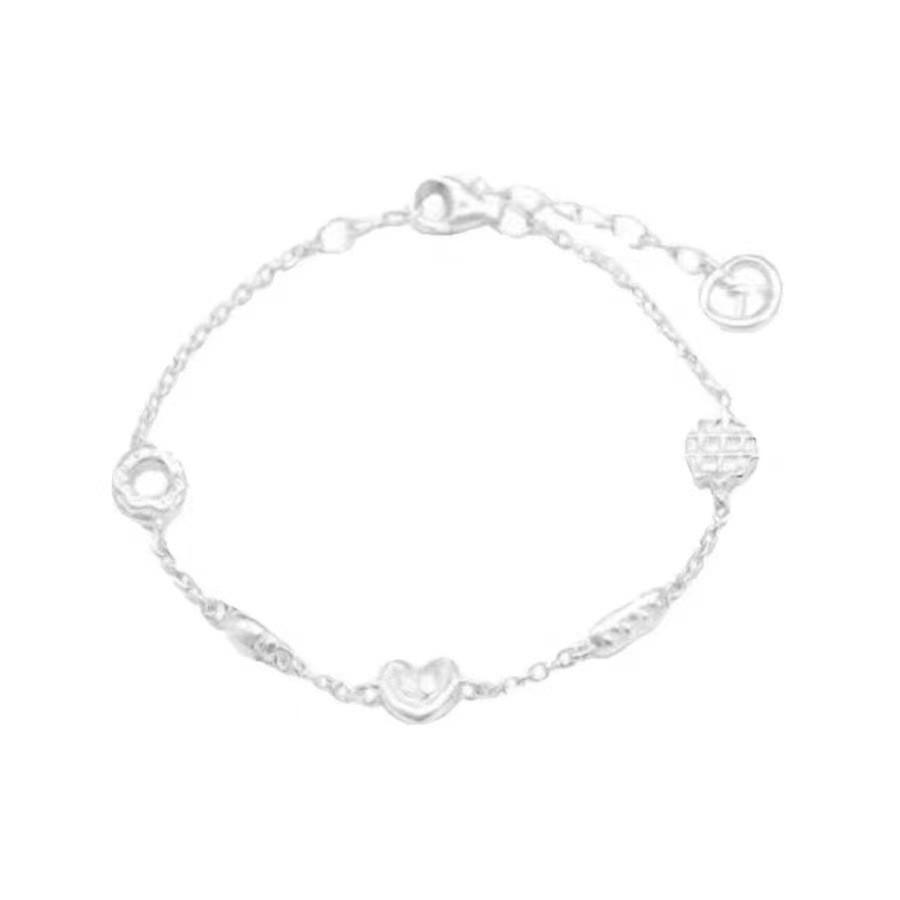Sweet Donut Bracelet For Women Alloy Unique Design Fresh 2024 Summer