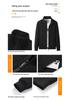 Men's Plus Size Velvet-Lined Cotton Hoodie Jacket: 2026 Autumn/Winter Fashion, Simple Sporty Style with Stand Collar