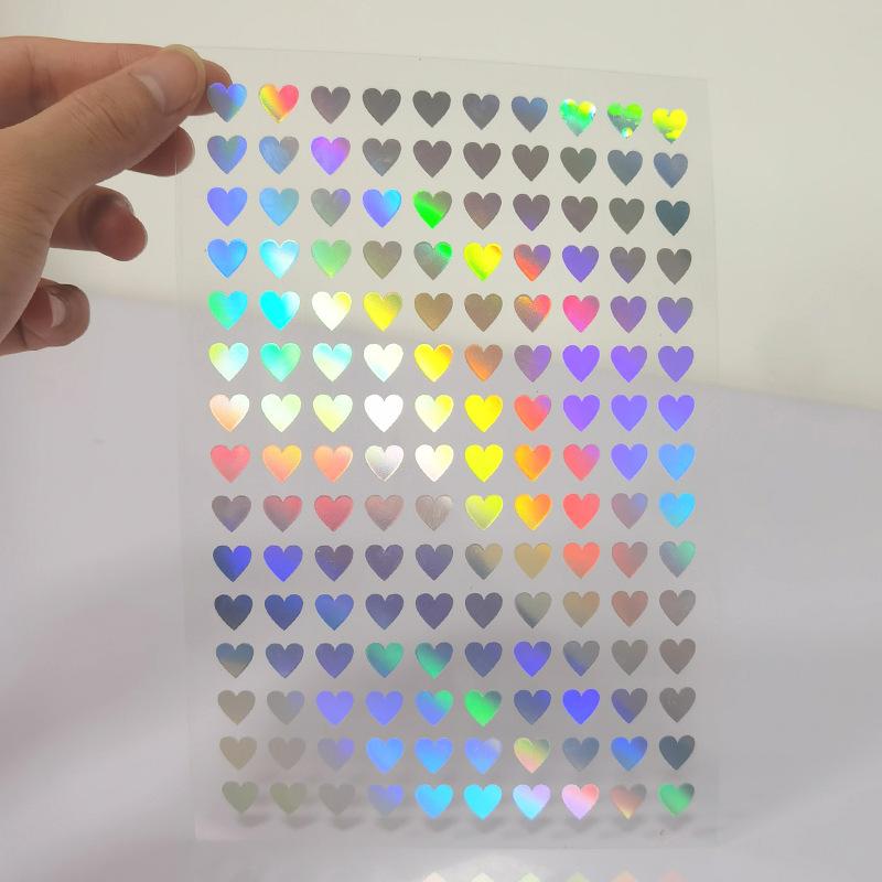 Crystal Love Star Sticker 3D Shiny Three-Dimensional Sticker Phone Notebook Diary DIY Decorative Scrapbook Sticker Girl Gift