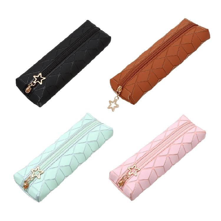 Waterproof Pencil Case Leather Pencil Bag Light Weight Foldable Pen Organiser For Markers Highlighters And Art Supplies