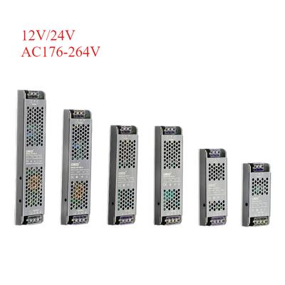 DC 12V 24V Switching Power Supply AC176-264V Mute Lighting Transformers 60W 100W 200W 300W 400W LED Light Driver Power Adapter
