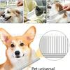 1pc Pet Metal Straightening Comb, Pet Grooming Detangling Brush, Dog Brush, Cat Brush, Electroplated Wide-Tooth Comb