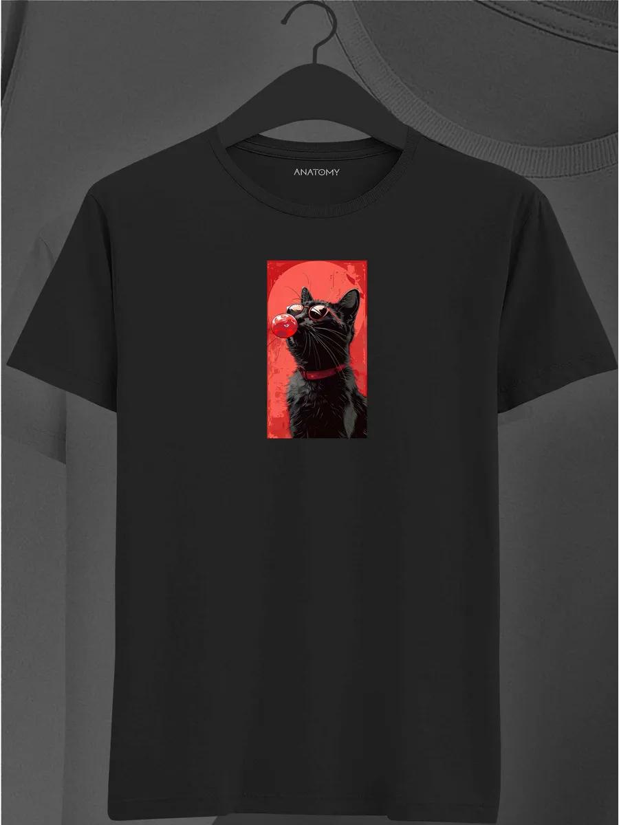 Hockey T-shirt with print and lettering 2XL